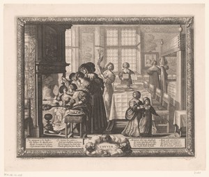 Winter by Abraham Bosse, created 1637, in paper; etching; engraving. Download this artwork as a high-resolution wallpaper for desktop, tablet, or mobile. — Abraham Bosse Wallpaper