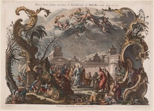 Winter by Johann Baptist Klauber, created c. 1750, in complete set of four; etching and engraving, hand-colored on laid paper. Download this artwork as a high-r — Art Picture