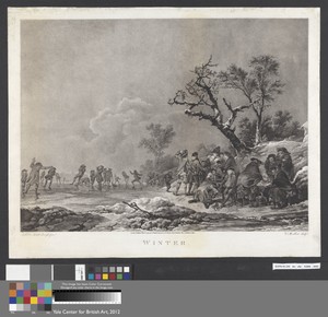 Winter by Victor Marie Picot, in Engraving on moderately thick, slightly textured, cream wove paper. Download this artwork as a high-resolution wallpaper for de — Victor Marie Picot Wallpaper