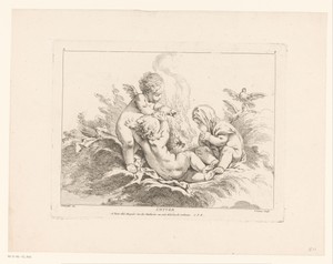 Winter by Louis Félix de La Rue (le Jeune), created 1741 - 1765, in paper; etching. Download this artwork as a high-resolution wallpaper for desktop, tablet, or