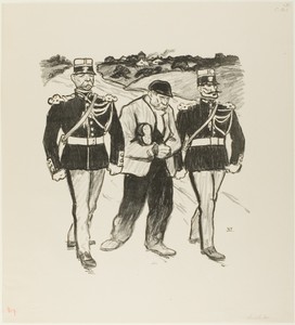 Without a Cent by Théophile-Alexandre Pierre Steinlen, created March 1894, in Lithograph in black on ivory wove paper. Download this artwork as a high-resolutio