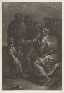 Wonderbare spijziging by Jan van Somer, created 1655 - 1700, in paper; mezzotint. Download this artwork as a high-resolution wallpaper for desktop, tablet, or m — Jan van Somer Wallpaper