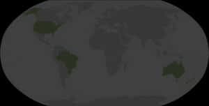 Continents vert foncé sur un fond de carte du monde gris. — Carte du Monde Bureau Fonds d'écran