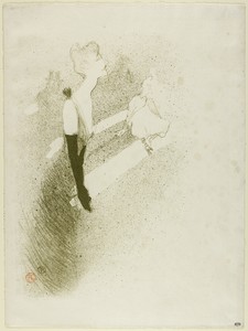 Yvette Guilbert by Henri de Toulouse-Lautrec, created 1894, in Color lithograph on ivory laid paper. Download this artwork as a high-resolution wallpaper for de — Henri de Toulouse-Lautrec Wallpaper