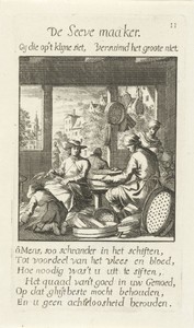Zeefmaker by Jan Luyken, created 1694, in paper; etching. Download this artwork as a high-resolution wallpaper for desktop, tablet, or mobile. — Art Wallpaper