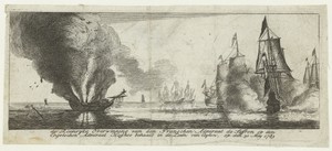 Zeeslag by Reinier Zeeman, created 1651 - 1652, in paper; etching. Download this artwork as a high-resolution wallpaper for desktop, tablet, or mobile.