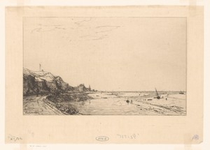 Zeezicht by Maxime Lalanne, created 1869, in paper; Japanese paper (handmade paper); etching; engraving; intaglio printmaking technique; drypoint. Download this — Maxime Lalanne Wallpaper