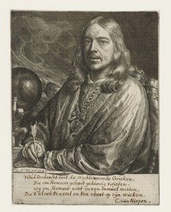 Zelfportret by Samuel van Hoogstraten, created 1677, in paper; etching. Download this artwork as a high-resolution wallpaper for desktop, tablet, or mobile. — Portrait Picture