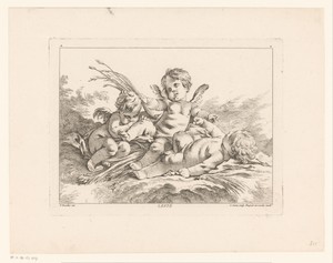 Zomer by Louis Félix de La Rue (le Jeune), created 1741 - 1765, in paper; etching. Download this artwork as a high-resolution wallpaper for desktop, tablet, or 