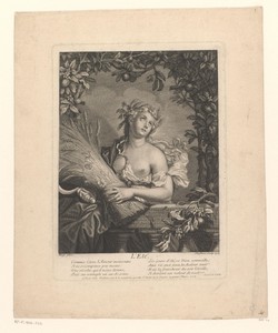 Zomer by Nicolas Chasteau, created 1713, in paper; etching; stippelwerk; engraving. Download this artwork as a high-resolution wallpaper for desktop, tablet, or