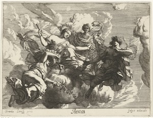 Zomer by Gerard de Lairesse, created 1675, in paper; etching. Download this artwork as a high-resolution wallpaper for desktop, tablet, or mobile. — Gerard de Lairesse Wallpaper