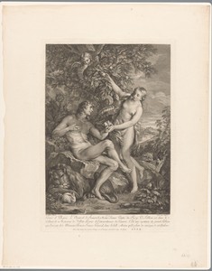 Zondeval by Laurent Cars, created c. 1755, in paper; etching; stippelwerk; engraving. Download this artwork as a high-resolution wallpaper for desktop, tablet, — Laurent Cars Wallpaper