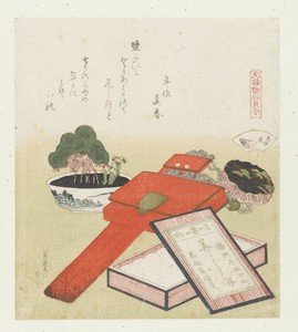 Zoutschelp by Katsushika Hokusai, created 1821, in paper; color woodcut; blind-stamped. Download this artwork as a high-resolution wallpaper for desktop, tablet — Katsushika Hokusai Wallpaper