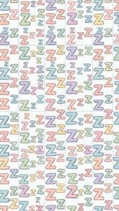 A seamless pattern wallpaper of repeating Zzz letters