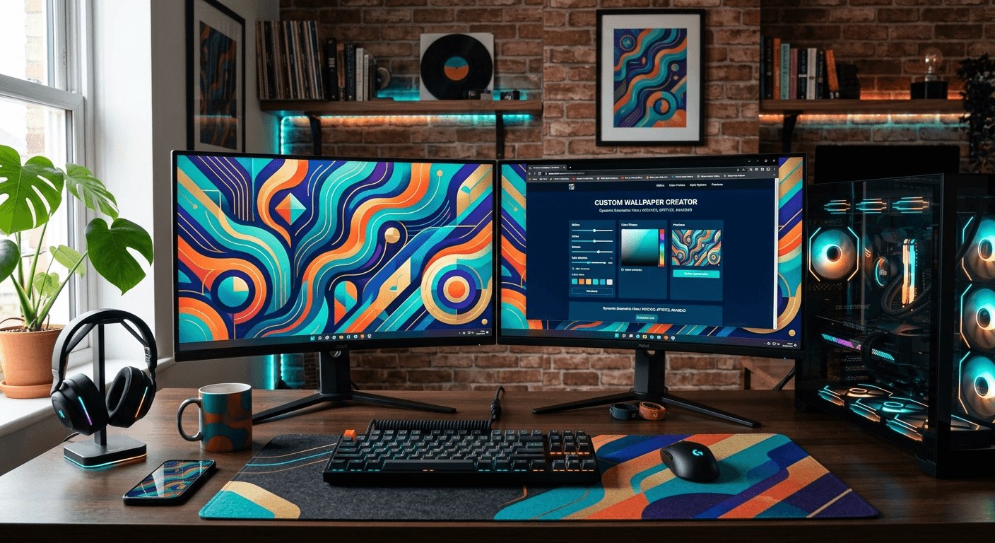 How to Generate a Custom Wallpaper That Actually Matches Your Desktop Setup