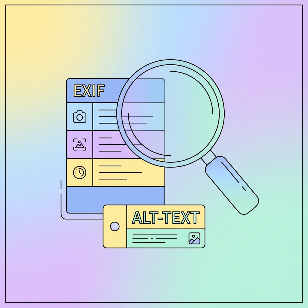 Metadata & Accessibility tools illustration
